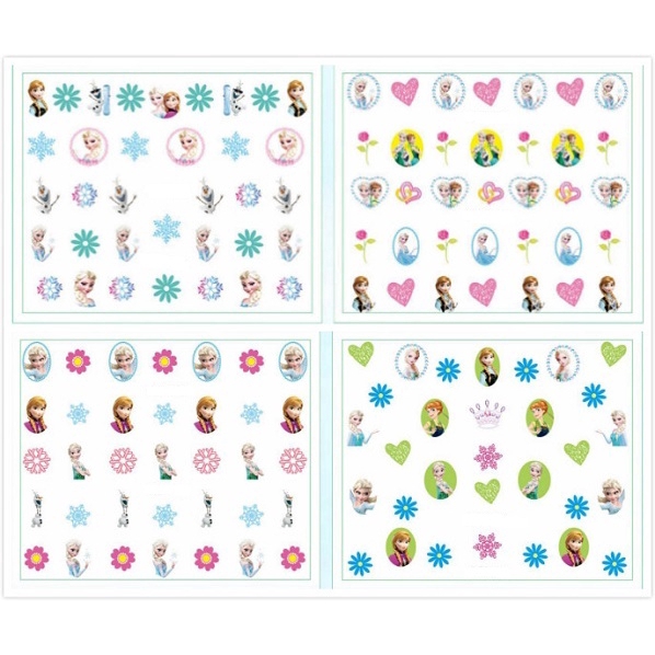 Nhãn dán móng DIY họa tiết hoạt hình dễ thương cho bé