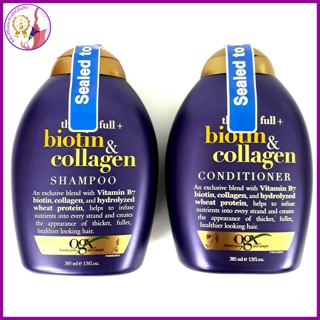 Dầu gội biotin collagen ogx giảm gàu và rụng tóc hỗ trợ mọc tóc 385ml made in usa - Thái Lan