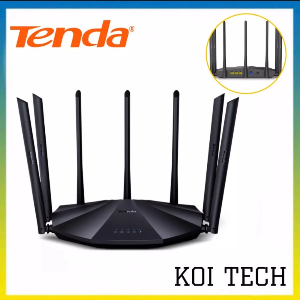 Bộ phát Wifi chuẩn AC 2100Mbps Tenda AC23 - model wifi xuyên tường 7 râu kích sóng wifi