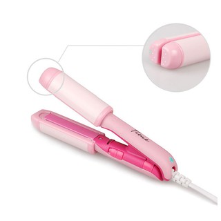 Máy Làm Tóc Mini Chính Hãng Kemier 2in1( Uốn Xoăn+ Duỗi )