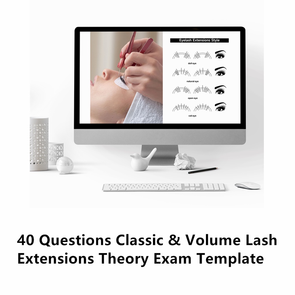 Bộ 40 Khuôn Vẽ Lông Mi Giả Cổ Điển Và Dày Dành Cho Học Sinh