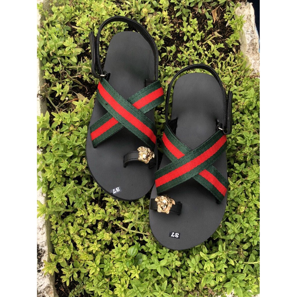 Dép quai hậu nữ nam, SANDALTHOITRANG Giày sandal nữ đi học, xỏ ngón quai chéo F87 sandal đồng nai full size 30-44