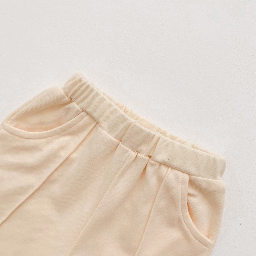 Bộ Áo Sweater Dài Tay In Hoạt Hình Phối Quần Dài Thời Trang Thu Đông Cho Bé Sơ Sinh 0-3 Tuổi