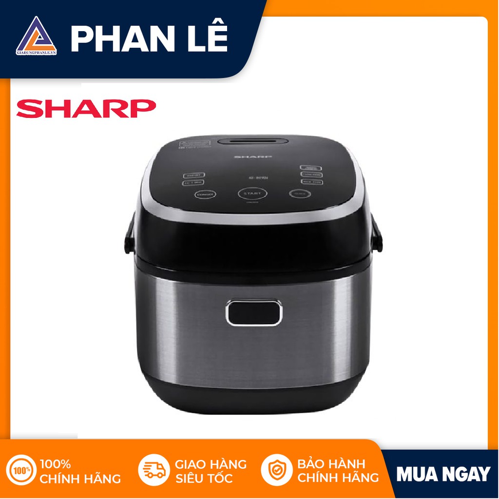 [Mã ELHADEV giảm 4% đơn 300K] Nồi cơm điện tử Sharp KS-IH191V-BK