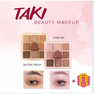 Bảng phấn mắt 9 ô 3ce multi eye color palette - some def - butter cream