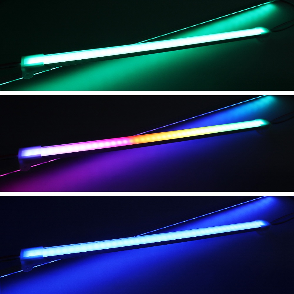 Thanh Đèn LED Vỏ Nhôm Cứng WS2811 WS2812B Nhiều Màu Sắc Dùng Trang Trí
