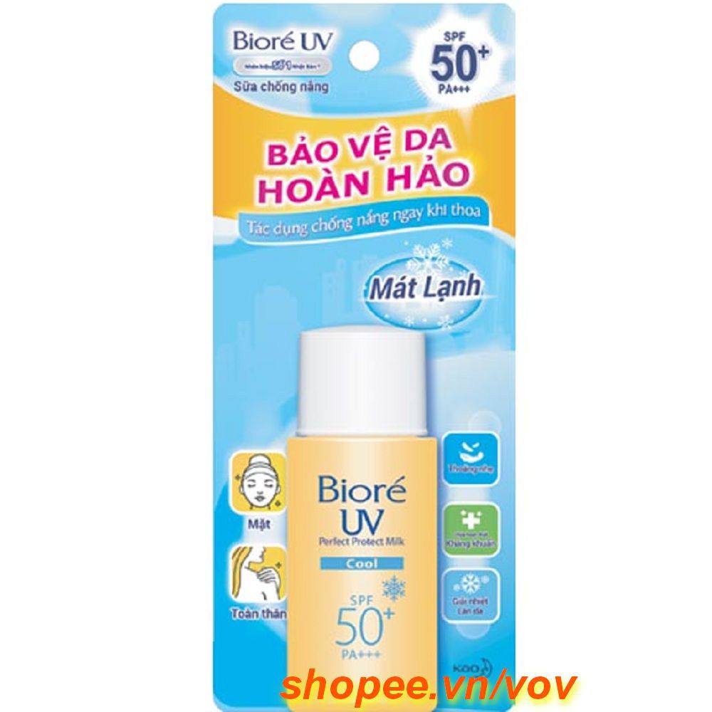 Sữa Chống Nắng Mát Lạnh 25ml Biore Cool SPF50+/PA+++ Bảo Vệ Da Hoàn Hảo, Vov Cung Cấp & Bảo Trợ. | BigBuy360 - bigbuy360.vn