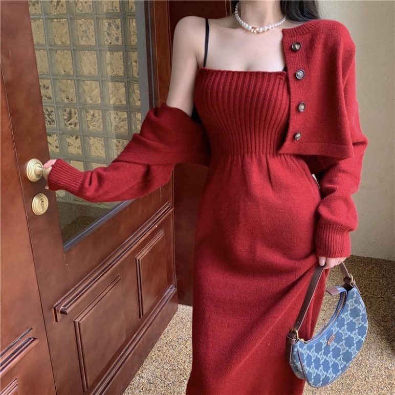 SET VÁY LEN BODY SIÊU XINH MÙA NOEL - Hàng mới về