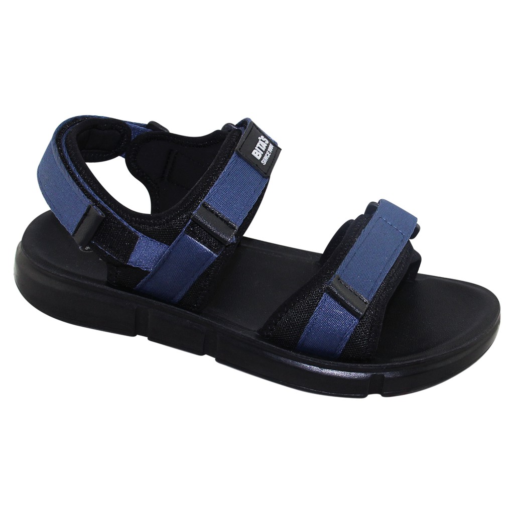 SANDAL ĐẾ BẰNG NAM BITA'S SUMEN.02 (ĐEN + XÁM + NAVY) - HÀNG CHÍNH HÃNG BITAS