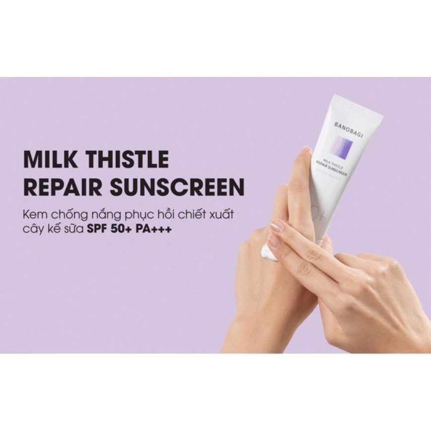 Kem Chống Nắng BANOBAGI Cho Da Nhạy Cảm REPAIR SUNSCREEN SPF 50+ PA++++ 15ml Và 50ml