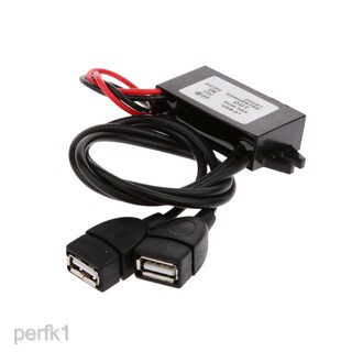 [Perfk1] Mô-đun chuyển đổi USB DC- HotDual 12V sang 5V 3A 15W Bộ chuyển đổi nguồn