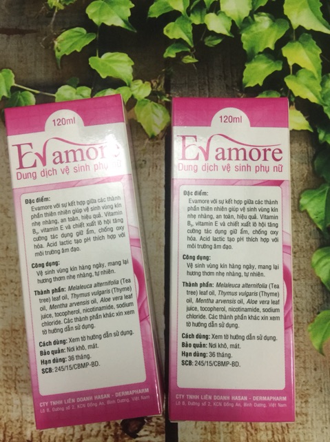 Dung dịch vệ sinh phụ nữ EVAMORE-HASAN