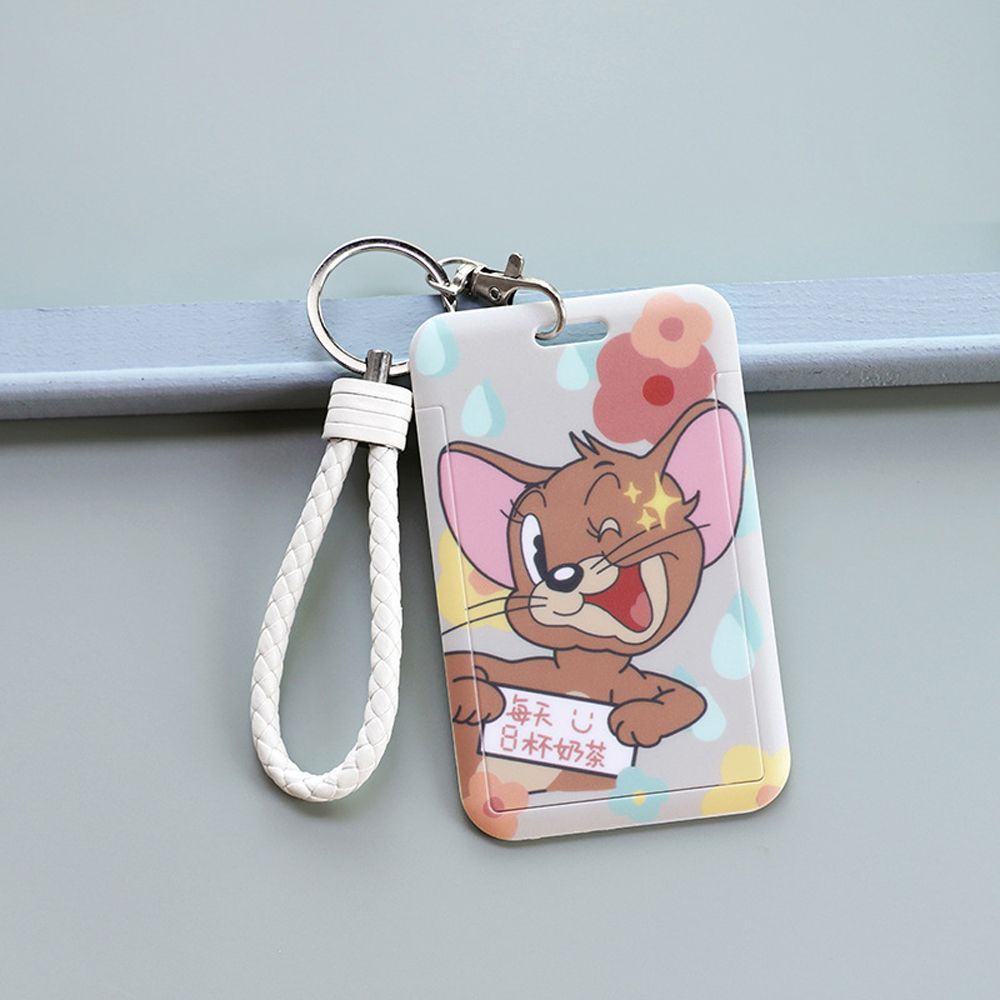 HARRIETT Cute Korean Card Case Portable Card Access Control Cartoon Card Holders Bus Letter Keychains Credit Students Minnie Kawaii Card Storage Cover