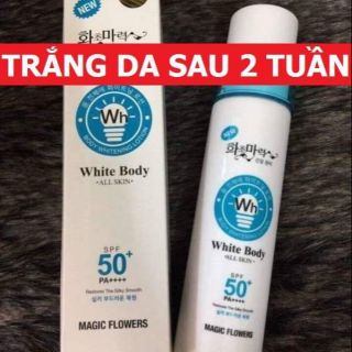 Kem trắng da white body hàn quốc spf50/++