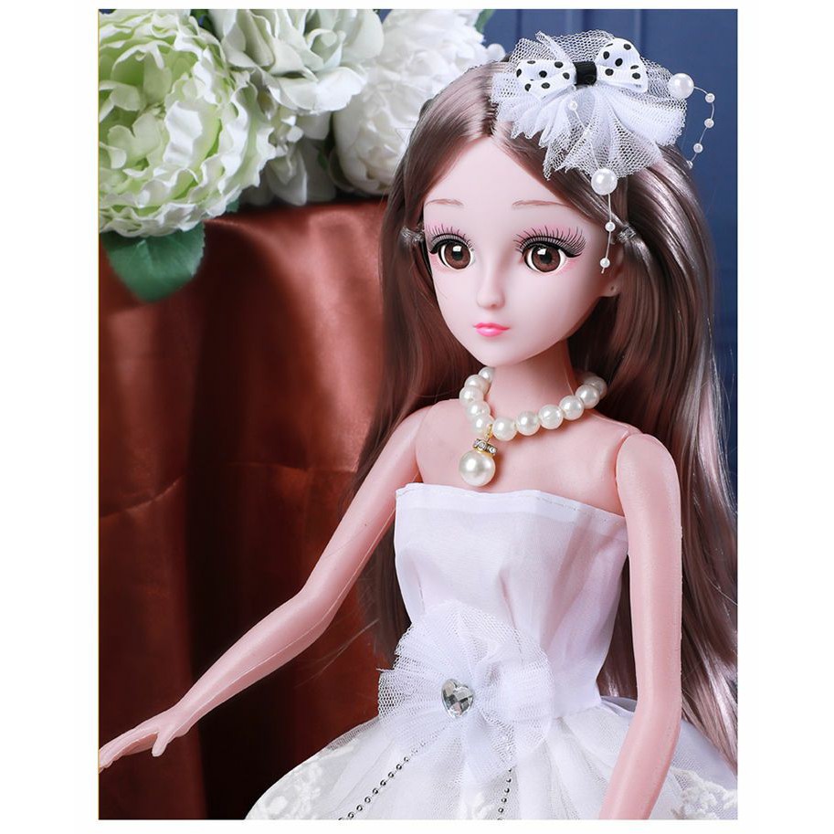 60 cm Búp bê barbie Hoàng gia/ Bộ công chúa Váy cưới Búp bê / Quà tặng sinh nhật cho trẻ em