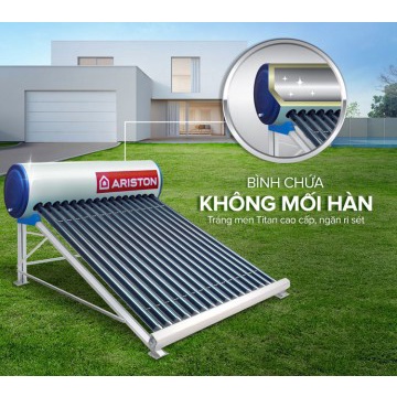 Máy năng lượng mặt trời Ariston,nóng nhanh giữ nhiệt tốt bảo hành 5 năm - máy nhỏ gọn nhất