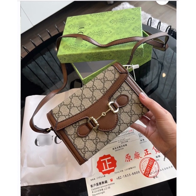 [XẢ KHO] Túi đeo chéo hộp họa tiết gg LOAI ĐẸP VIDE THẬT CÓ HỘP