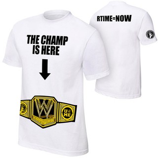 Áo phông WWE John Cena "The Champ Is Here" trắng