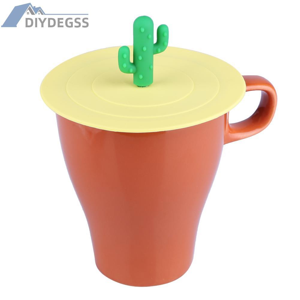 Diydegss2 Silicone Leakproof Cup Lids Heat Resistant Reusable Kitchen Sealed Cover