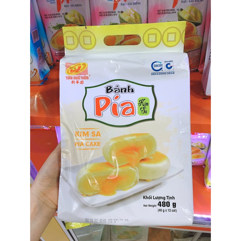 Bánh pía kim sa tan chảy 10 vị thơm ngon Tân Huê Viên
