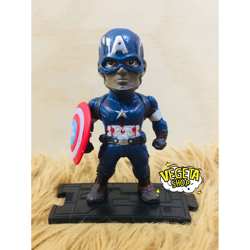 Mô hình Avengers Marvel - Trọn bộ 6 Biệt đội siêu anh hùng - Hulk Iron Man Suit Captain Thor Spider Man - Cao 10cm
