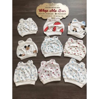 [ Xả kho - Freeship] Mũ sơ sinh cotton tai gấu