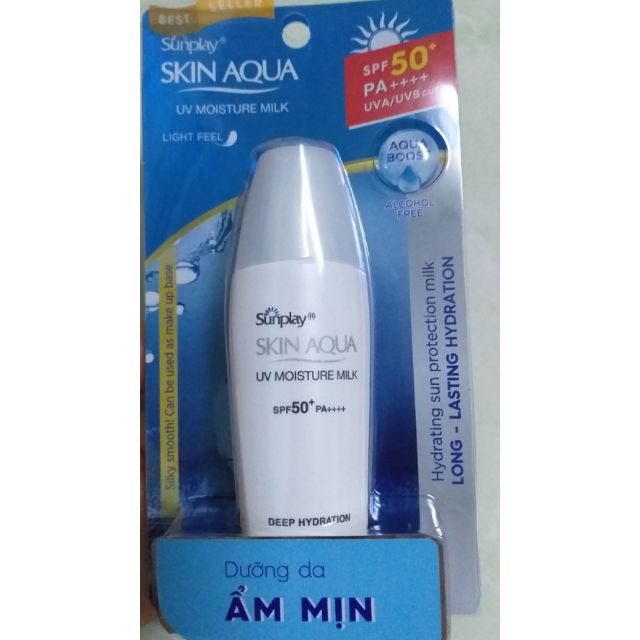 ( Xả kho HSD: 07/2021)Sữa chống nắng hằng ngày dưỡng da giữ ẩm Sunplay Skin Aqua UV Moisture SPF50, PA+++ 30g