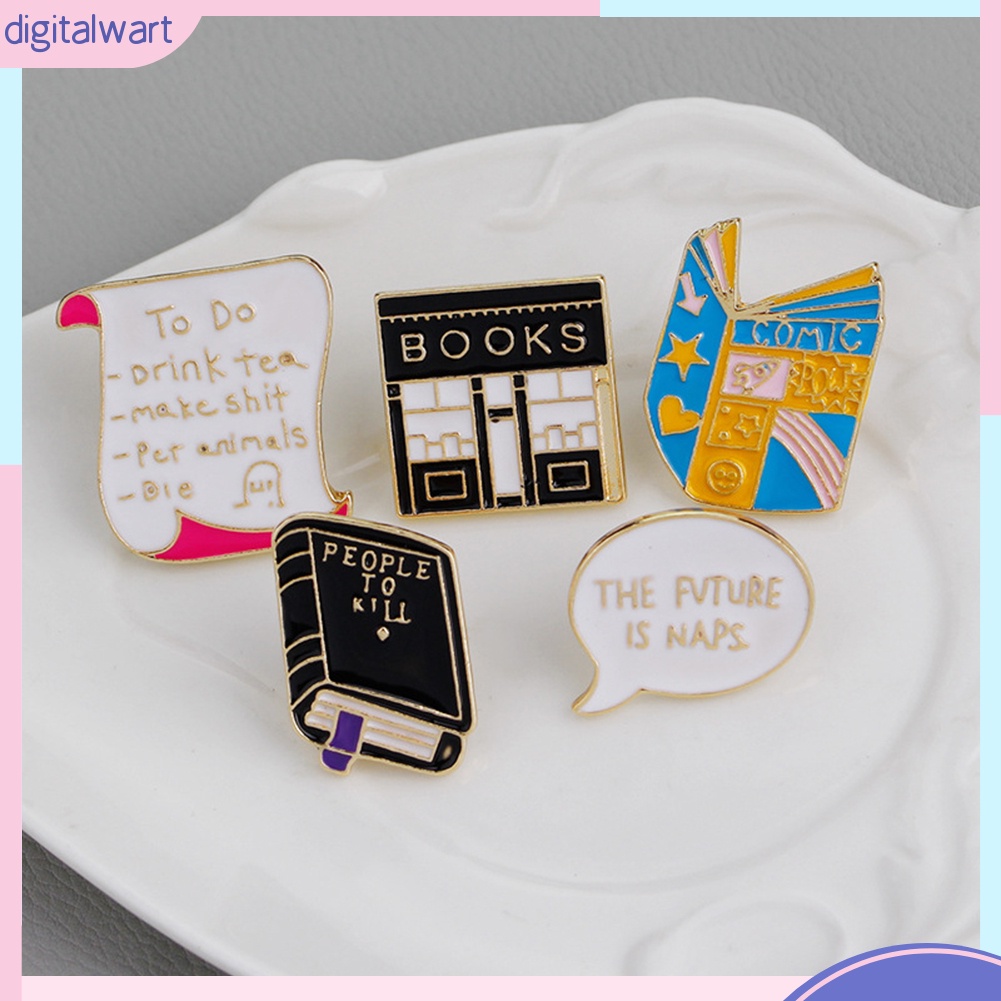 Ghim Cài Áo Hình Cuốn Sách Sáng Tạo Độc Đáo