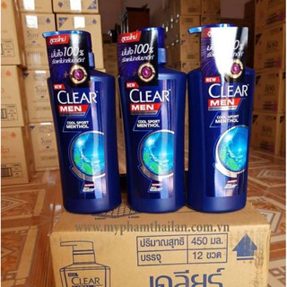 Dầu gội clear men hàng thái lan 450ml