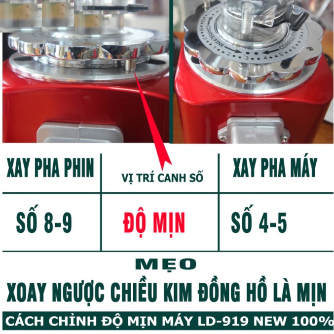 Máy xay cà phê chuyên dụng SD-919L, công suất 200W. Thương hiệu cao cấp L-Beans [CHÍNH HÃNG - BẢO HÀNH 1 NĂM]