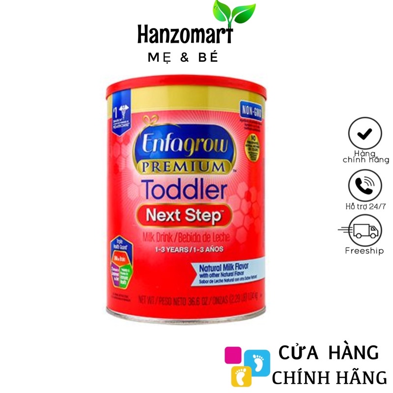 [HÀNG AIR] Sữa Enfagrow Premium Toddler nắp đỏ / nắp vàng  907g / 1,04g