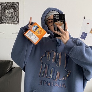 Áo hoodie IELGY form rộng phong cách Harajuku Hàn Quốc có size lớn cho nữ