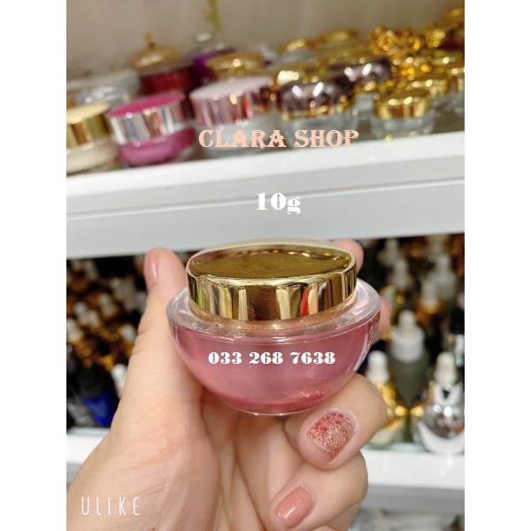 Hủ mỹ phẩm cao cấp 10g - Hủ chiết mỹ phẩm 10g-nắp vàng trơn