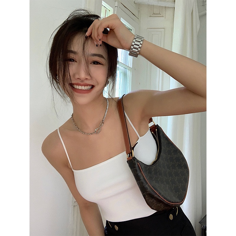 Áo hai dây QKOOLE ôm dáng phong cách Hàn Quốc quyến rũ cho nữ