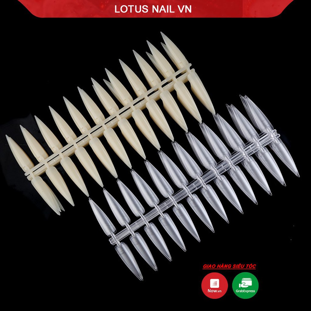 Móng nhọn dài làm mẫu nail túi 10 vỉ 240 chiếc