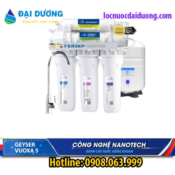 Máy lọc nước ion canxi Geyser Vuoxa 5(nanoTech), Máy lọc nước Geyser Vũng Tàu