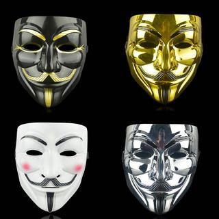 Mặt Nạ Hóa Trang Hacker Vàng Bạc