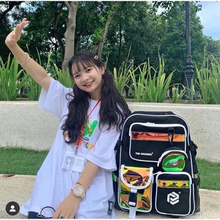 Balo phản quang  chính hãng tibi Colkids Club SS3, ss4 Trắng và Đen