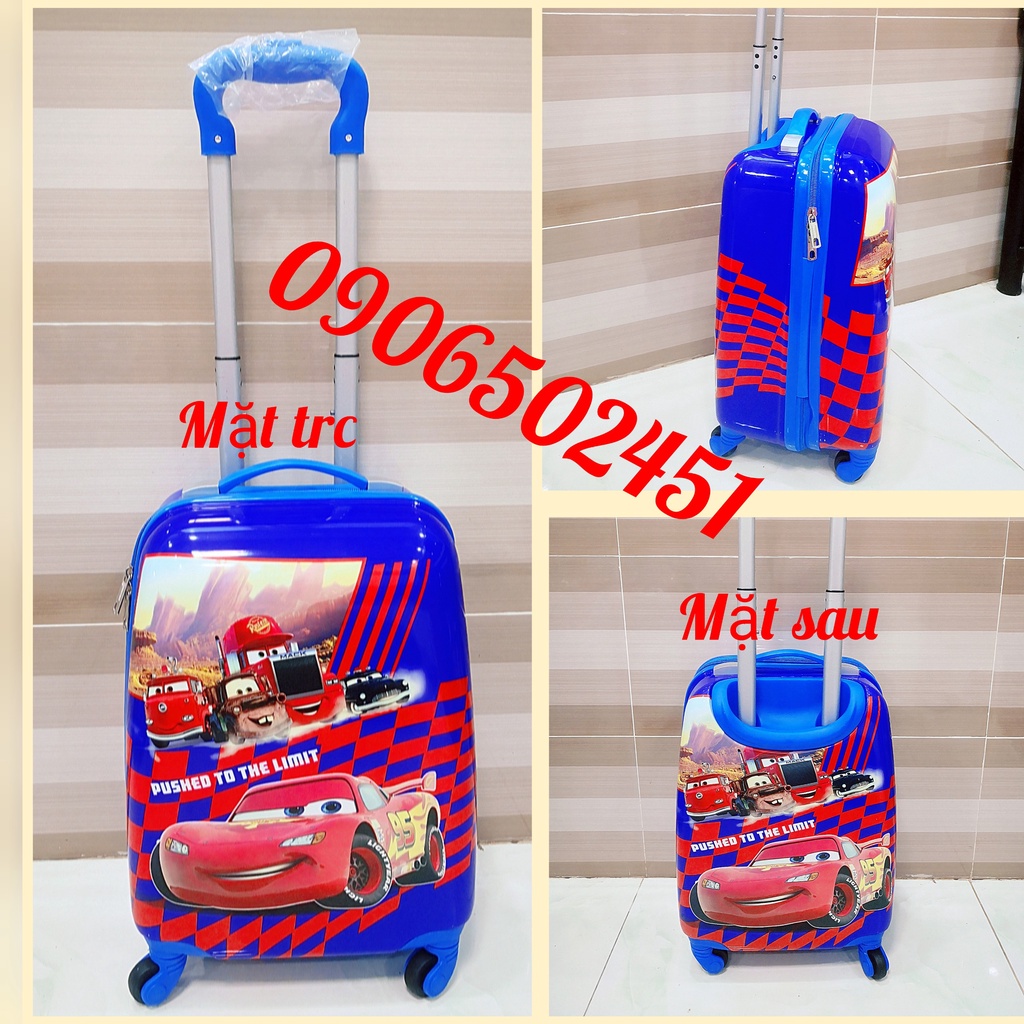 Balo vali kéo họa tiết nhân vật hoạt hình và hoạt tiết vali 3d nỗi dành cho bé yêu cực đẹp