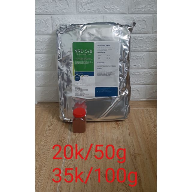 Thức ăn cá cảnh : cám INVE 5/8 ( hủ 50g , hủ 100g)
