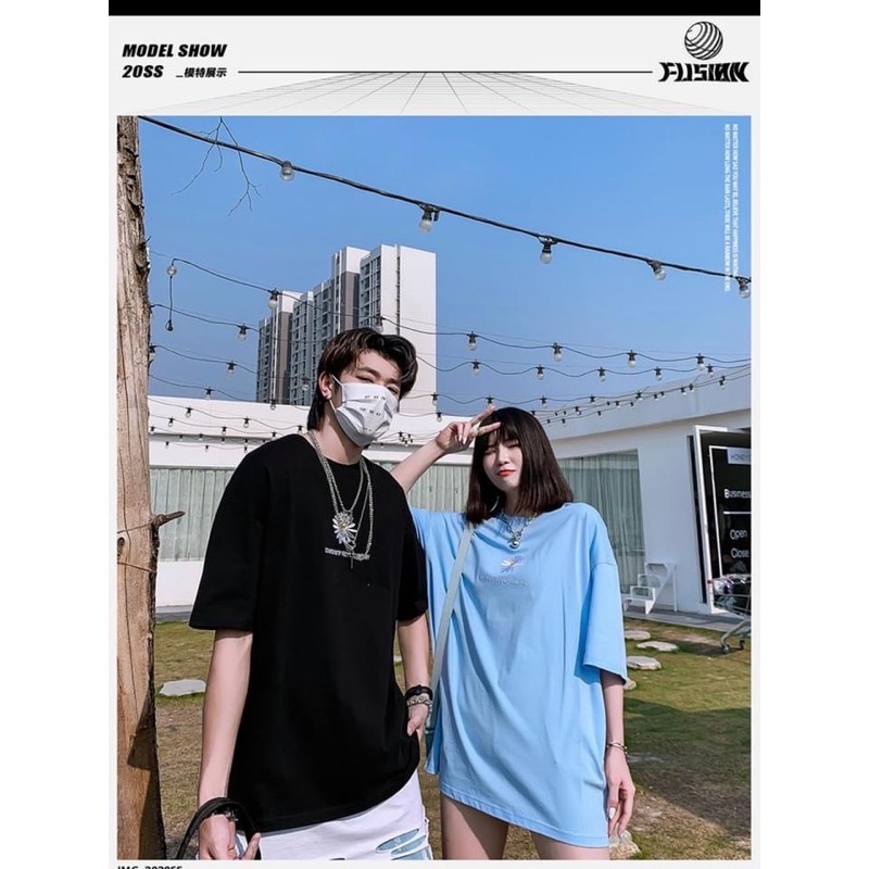 [Mã SKAMSALE06 giảm 10% tối đa 100K đơn 150K] Áo thun unisex from rộng cổ tròn tay lỡ freesize 38 - 70kg 5 HOA CÚC | BigBuy360 - bigbuy360.vn