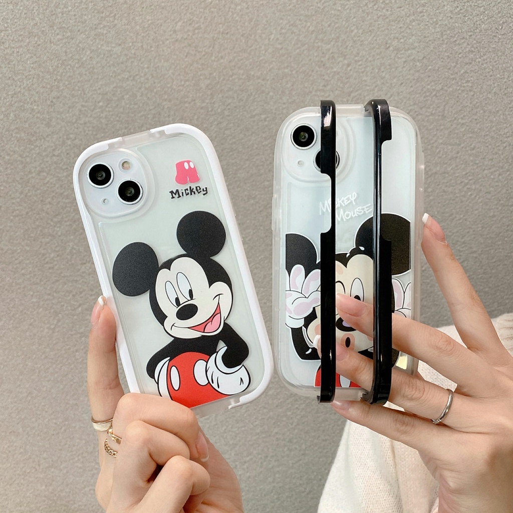 Ốp Điện Thoại in Hình Chuột Mickey Disney Chống Sốc Cho iPhone 7 plus X xs max xr 11 pro max 12 pro max 13 pro max