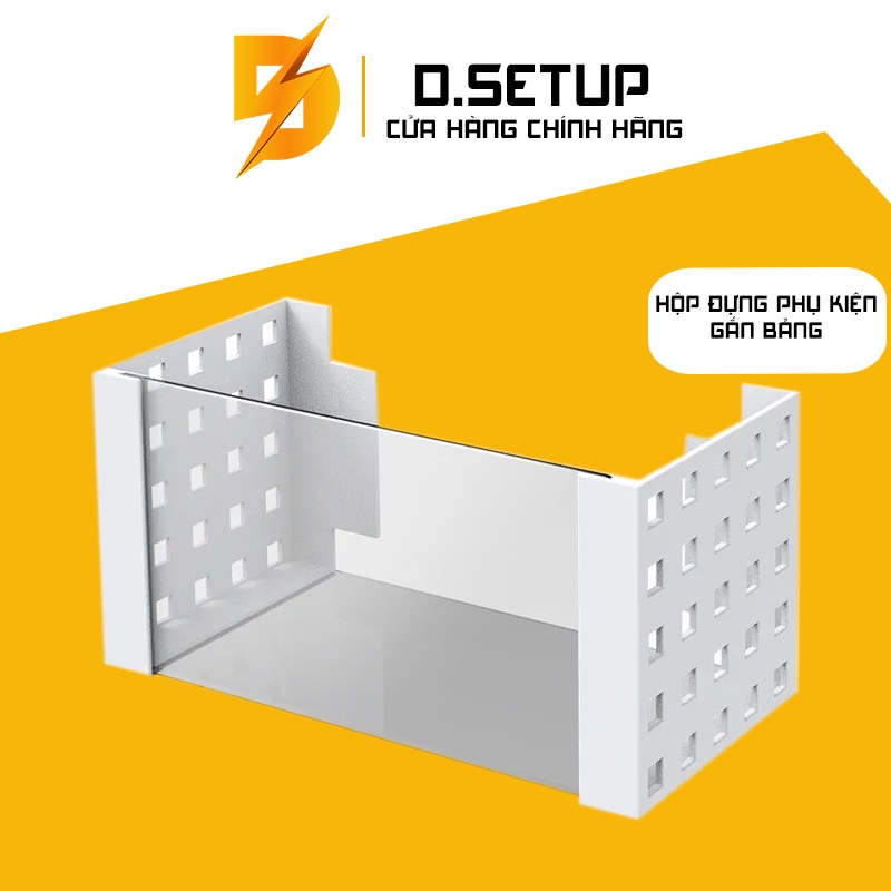 Hộp đựng phụ kiện gắn bảng treo tường pegboard - Hộp phụ kiện bảng Pegboard treo tường Fun Grid