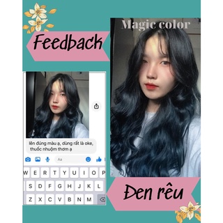 Thuốc nhuộm tóc đen rêu