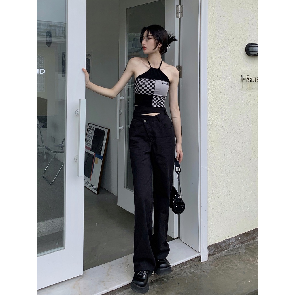 Porozi  Áo hai dây dệt kim  kiểu mới phong cách Hàn Quốc cho nữ