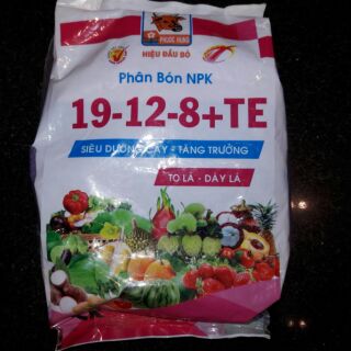 PHÂN BÓN NPK 19-12-8+TE - 1Kg/ gói