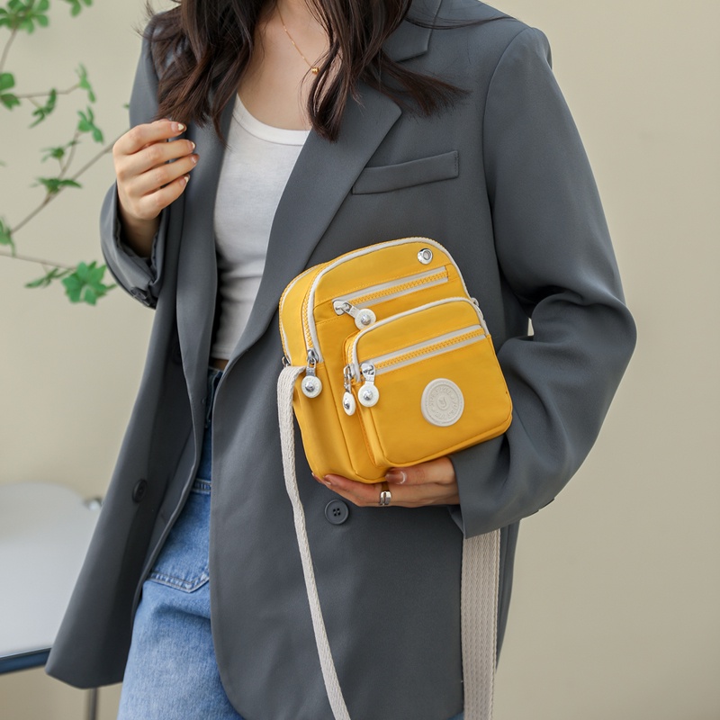 Túi Đeo Chéo Vai Bằng Vải Canvas Chống Nước Phong Cách Hàn Quốc Beg Silang Perempuan Beg Tangan Wanita Murah Cantik Cho Nữ