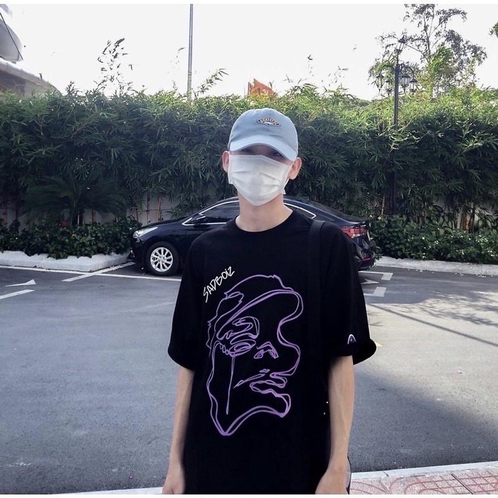 Áo Thun Sadboizz Áo thun tay lỡ form rộng Unisex 38-65kg Nam Nữ