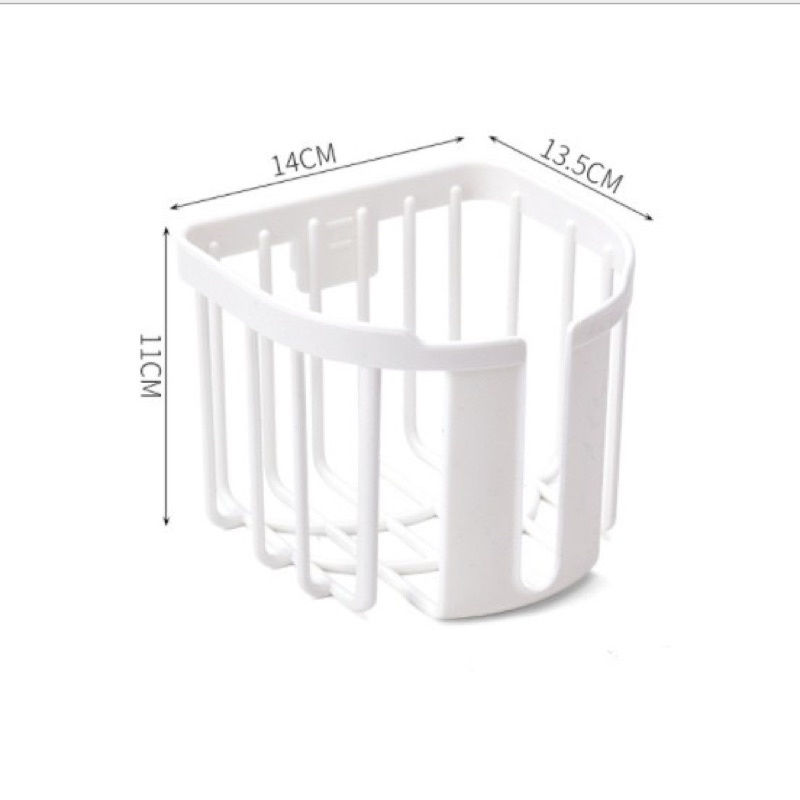 Giá đựng khăn giấy treo- Giá nhựa đựng đồ, giấy vệ sinh gắn tường - Hộp đựng khăn giấy
