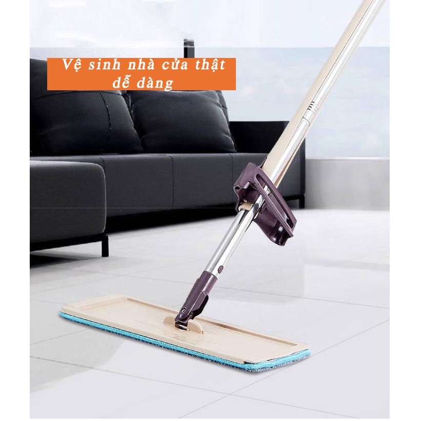 Chổi lau nhà tự vắt Spin mop 360 độ
